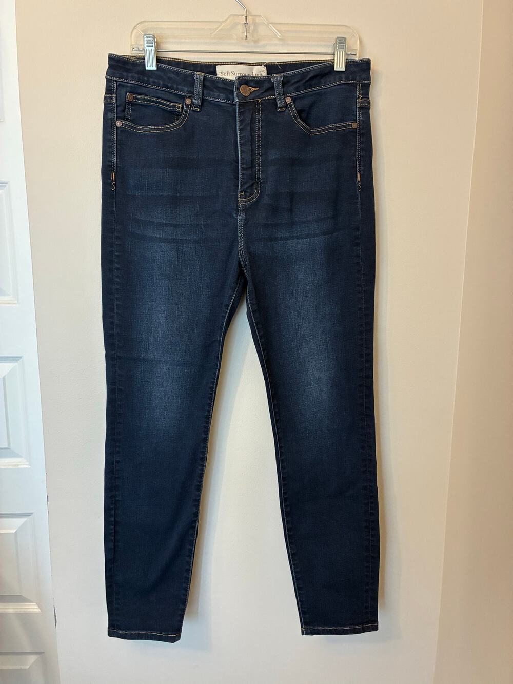 Soft Surroundings Dark Wash Skinny Jeans Size 10
